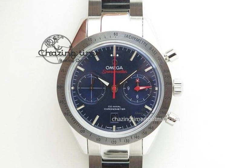 0304 ZipUp Speedmaster Racing Master SS HKF Best Edition Gray Black Dial on Black Rubber Strap A 7811